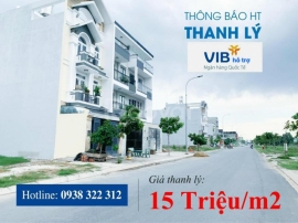 Ngân hàng VIB HT thanh lý 39 nền đất nhà phố và biệt thự Bình Tân